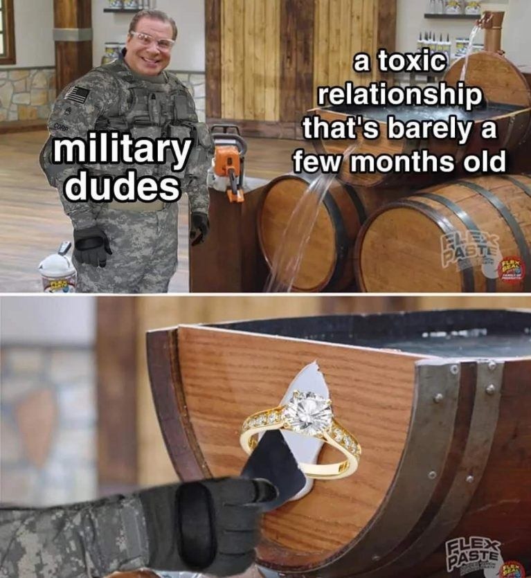 Military putting a ring on it - meme