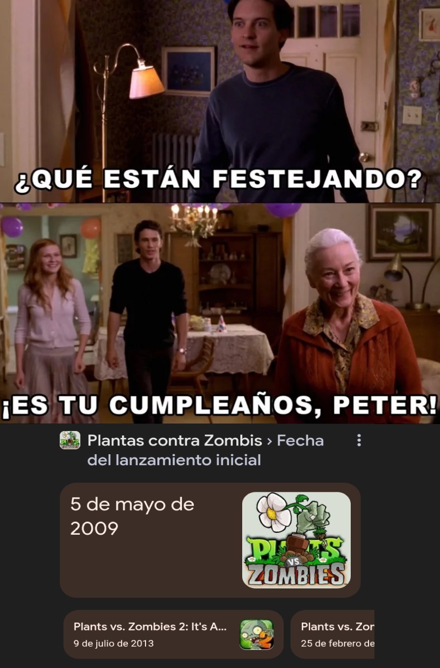 Feliz Cumpleaños PVZ - meme