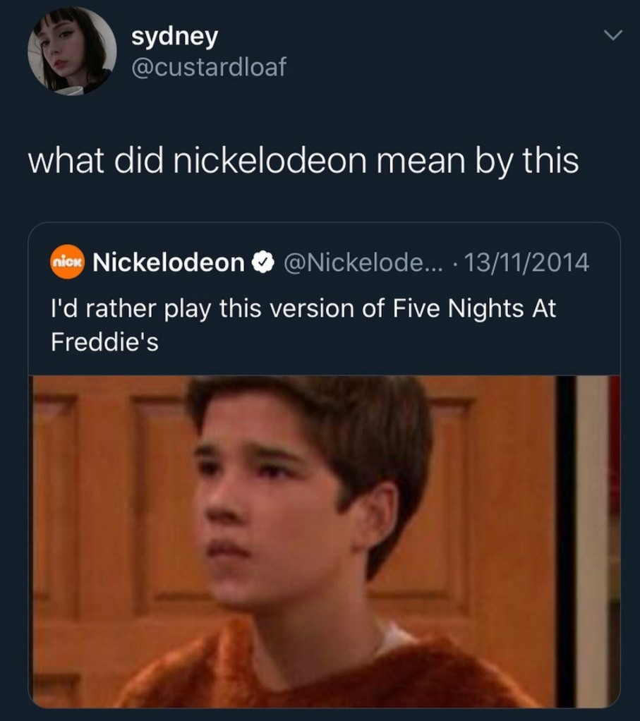 Nickelodeon is kinds sus ngl - meme
