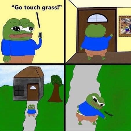dongs in a grass - meme