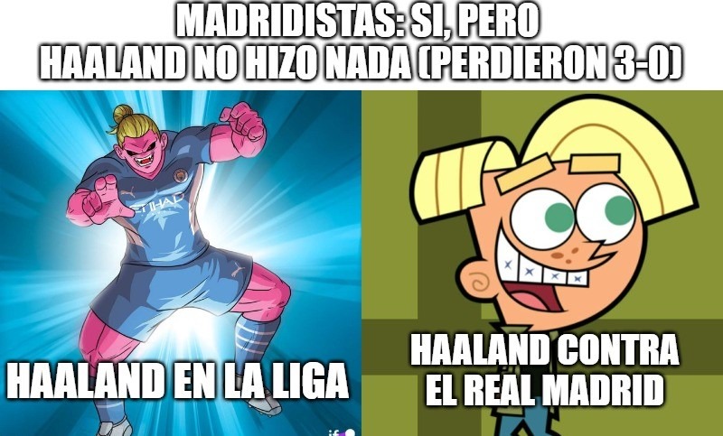 Meme de Manchester City vs Real Madrid