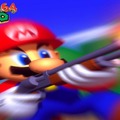 Mario with a shotgun