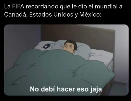 La FIFA recordando que le dio el mundial a Canadá, Estados Unidos y México - meme