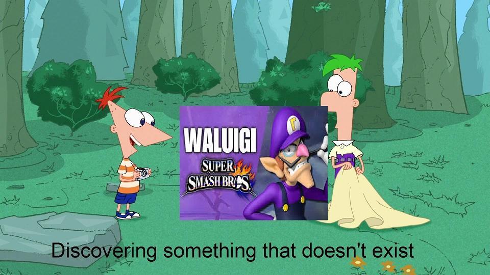 waluigi for smash - meme