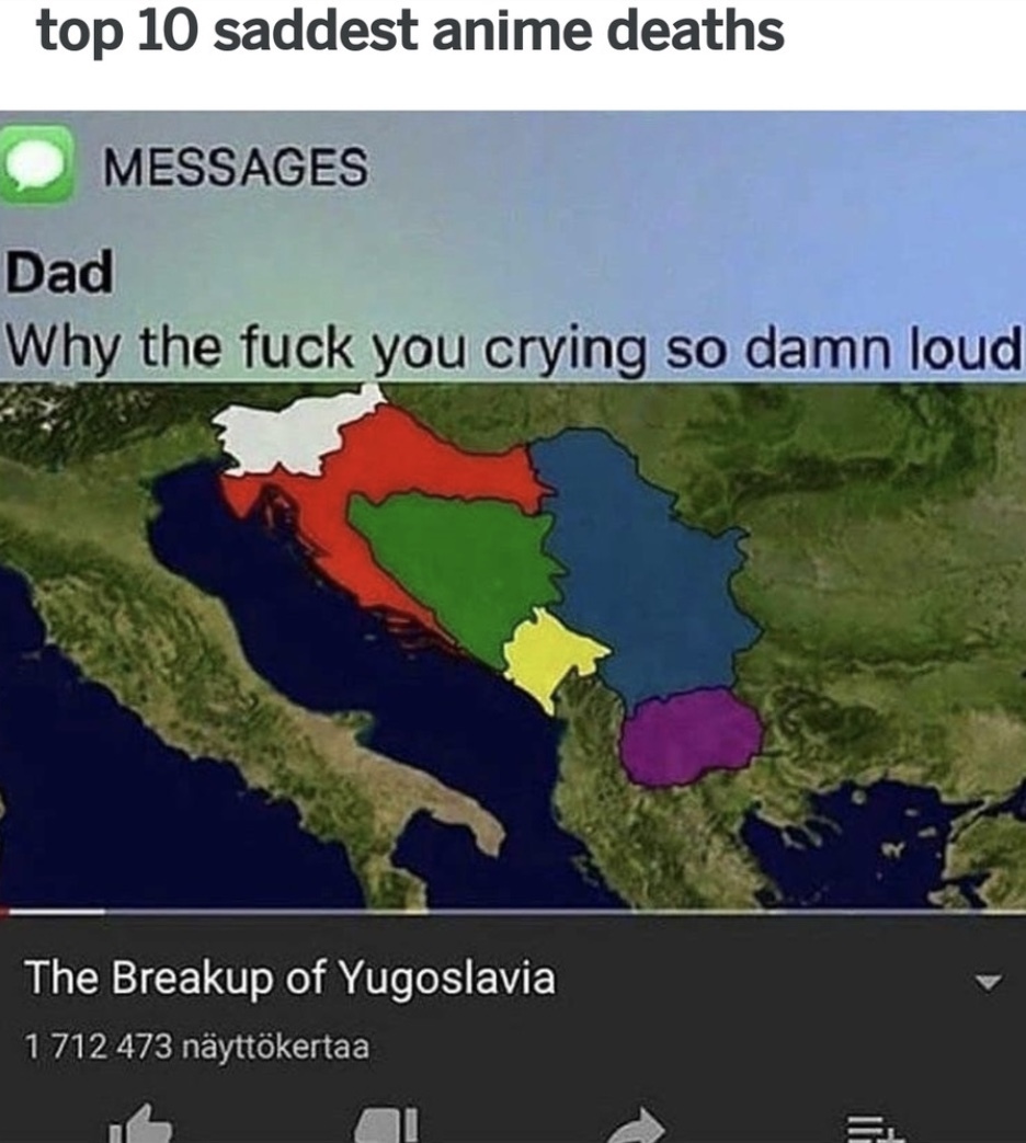 Cries in Yugoslavia - meme
