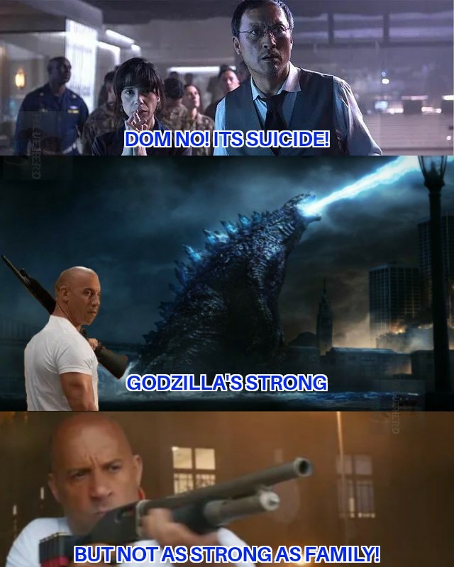 Godzilla is the king! (Sorry bout bad crop an all) - meme