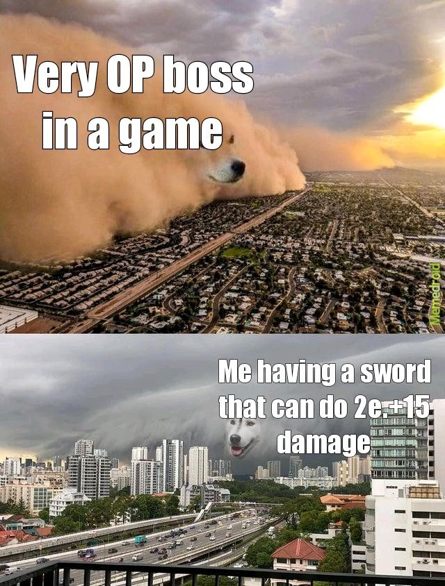 Game bosses be like - meme