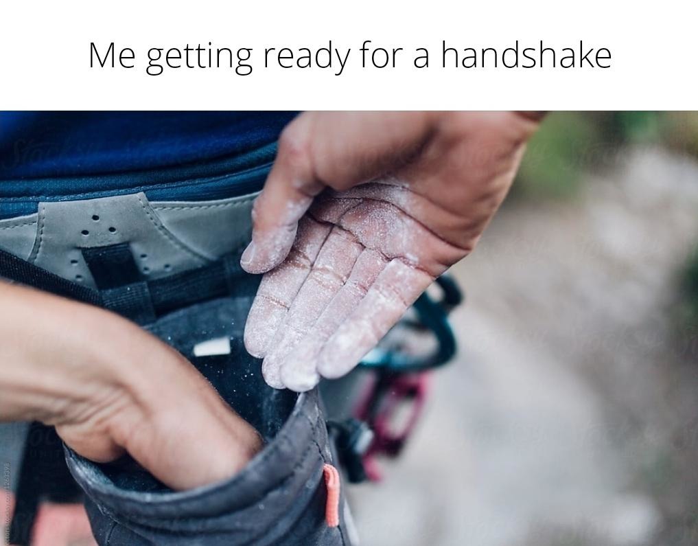 Cursed handshake - meme