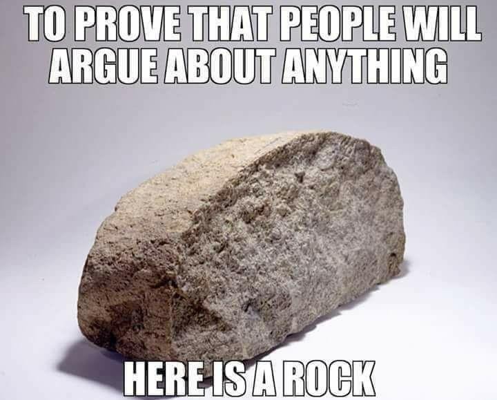 A rock - meme