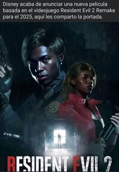Nueva película de Resident Evil 2 de Disney - meme