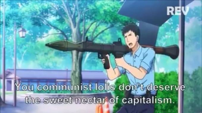 When lefties get hold of anime. - meme