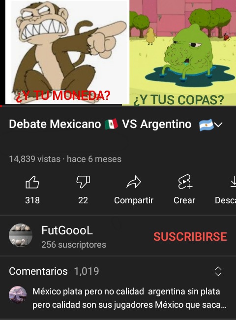 MEXICHANGO VS NARGENTINO - meme