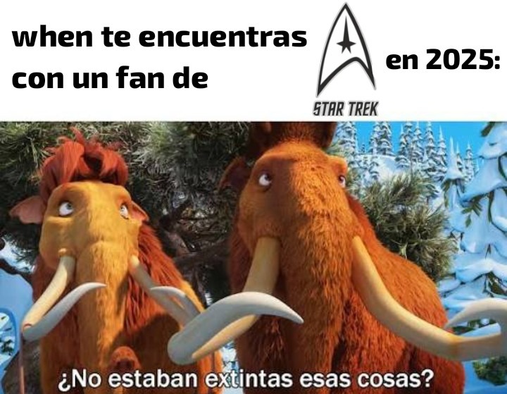 me van a funar pero "star trek >>> star wars" - meme