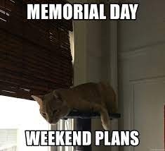 memorial day weekend plans: food, naps, repeat - meme