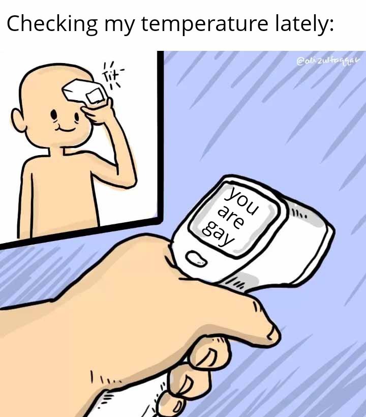 This is the wrong thermometer - meme