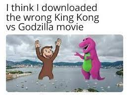 godzilla vs king kong - meme