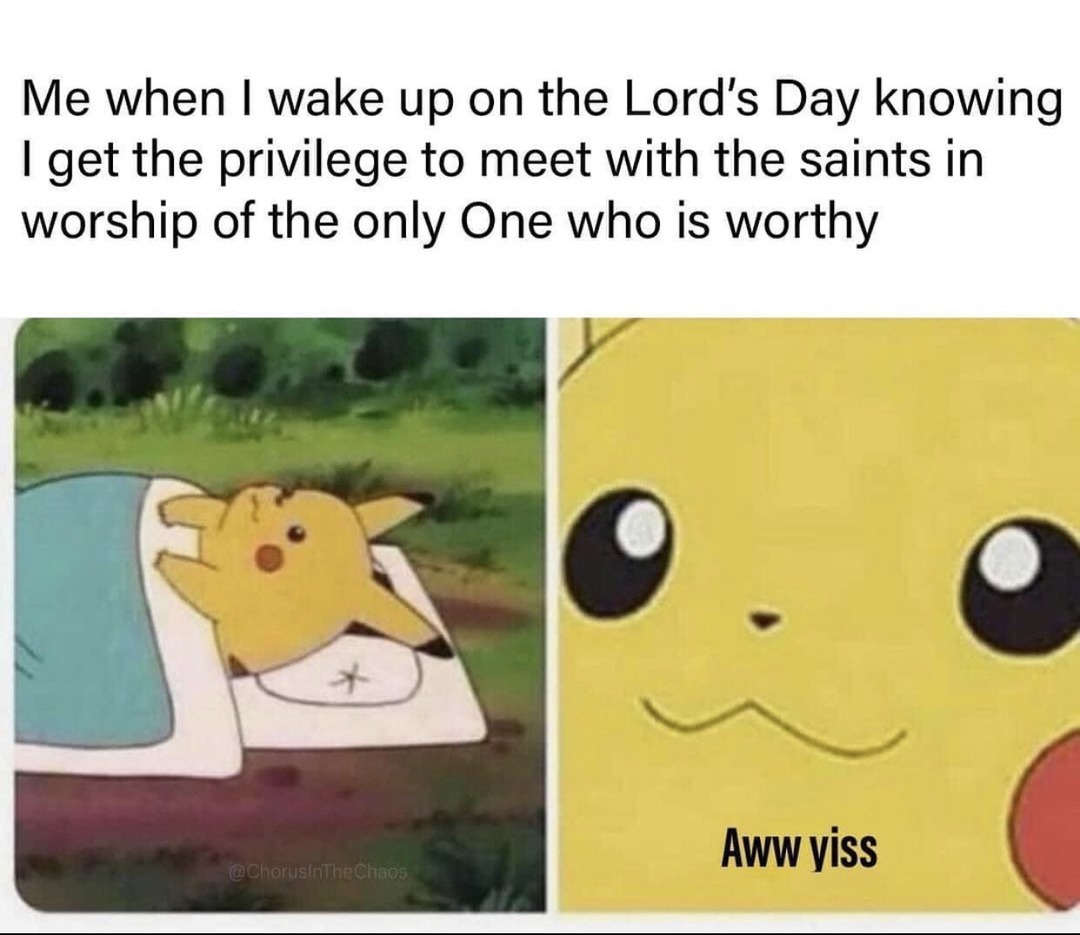 Happy Lord’s Day. Go to Church. - meme