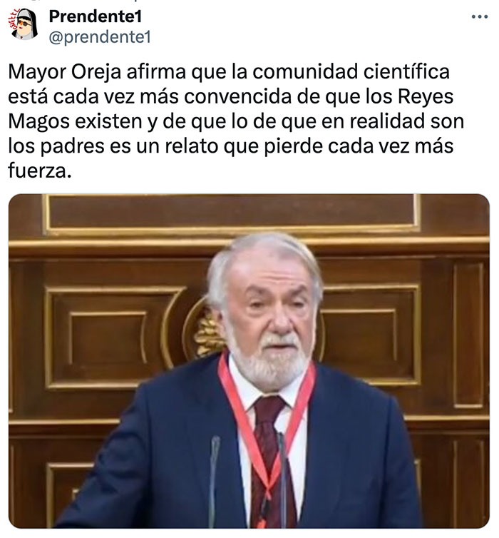 Mayor Oreja dice que los Reyes Magos existen - meme
