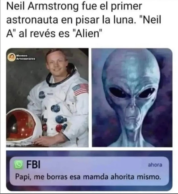 La nasa fue descubierta - meme