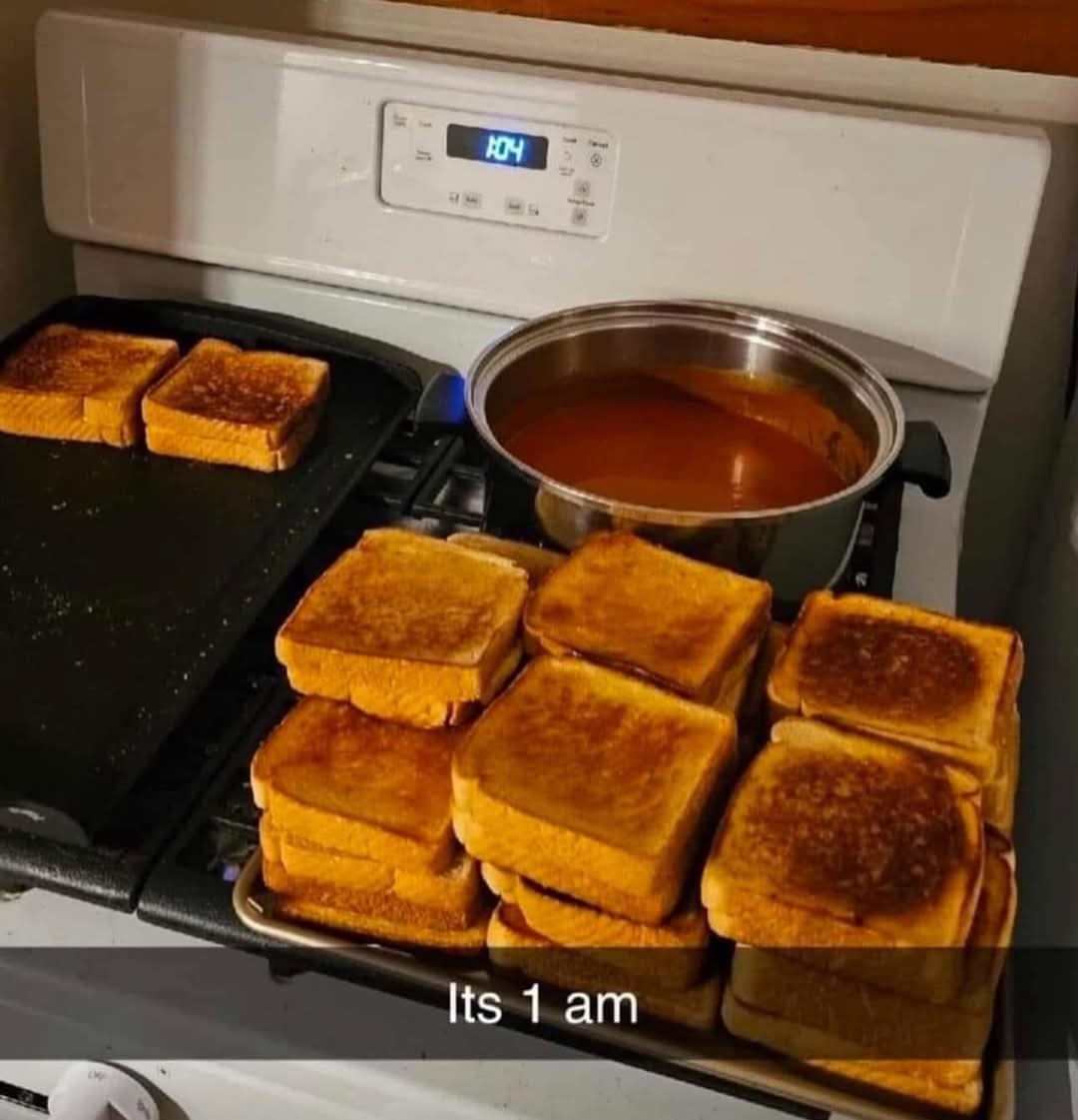 "we're cookin' em at night" - meme