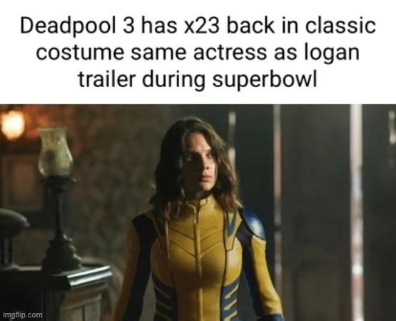 Deadpool 3 trailer at the Super bowl meme