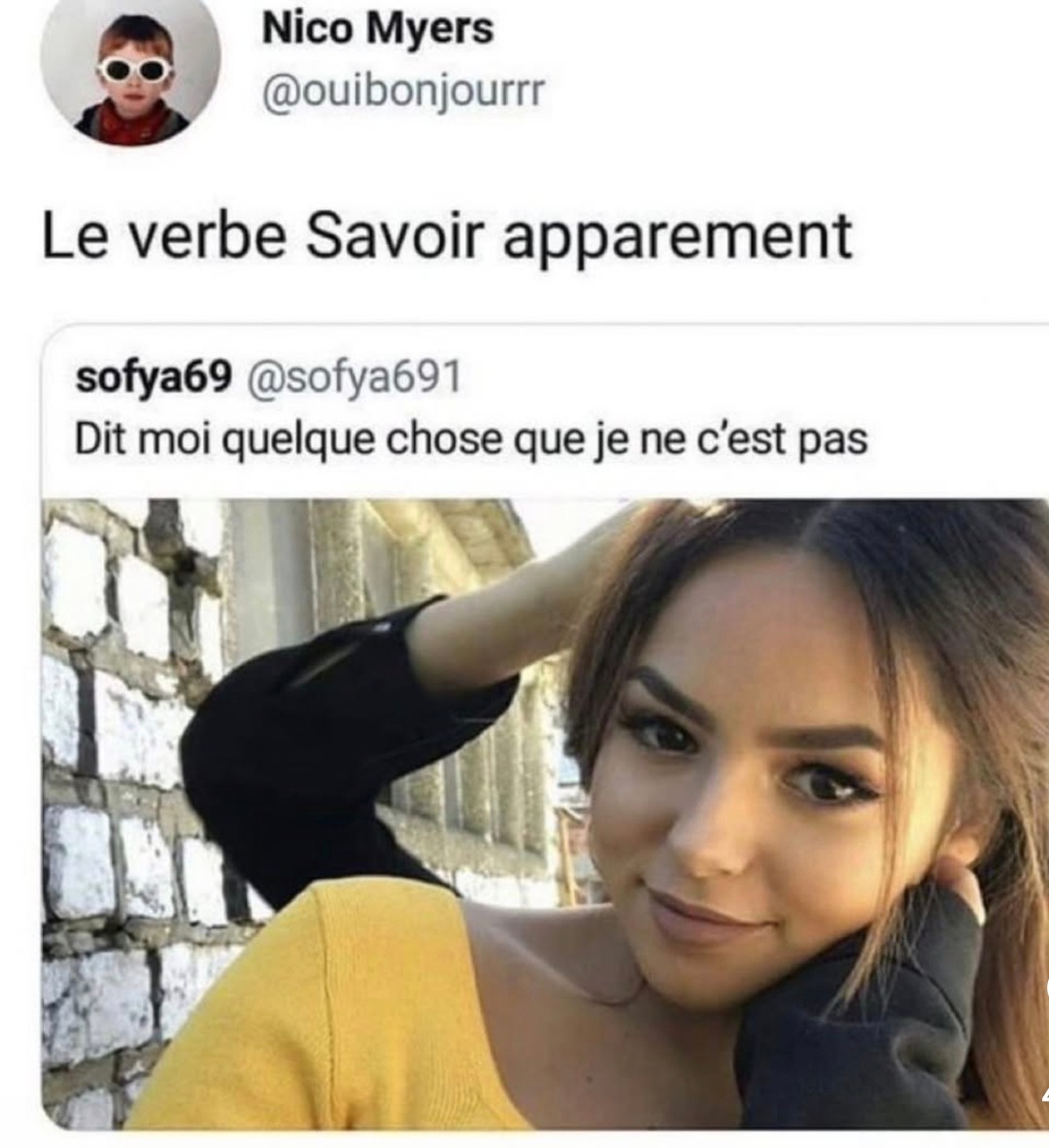 Savoir, c’est savoir, mais pas si tu sais que tu sais - meme