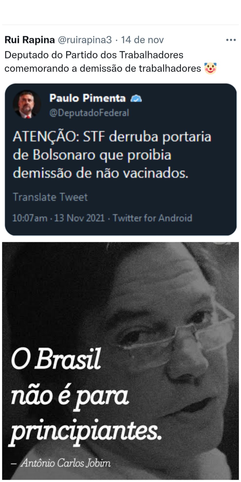 O Brasil não é para principiantes - meme