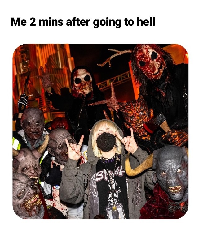 On my way to hell - meme