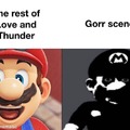 Gorr scenes in Thor Love and Thunder