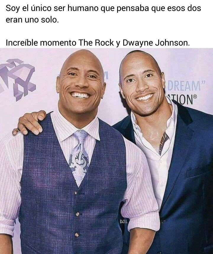 Momento the rock y dwayne jhonson - meme
