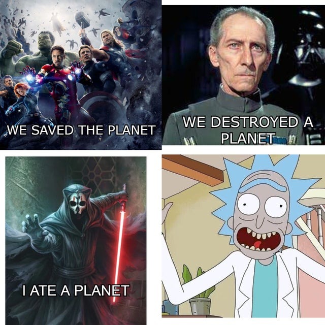 Rick and the planet - meme