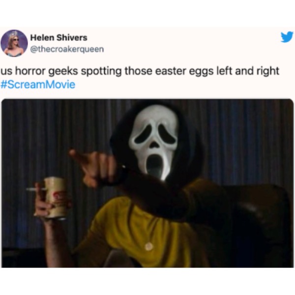 Me watching Scream 6 on Friday - meme