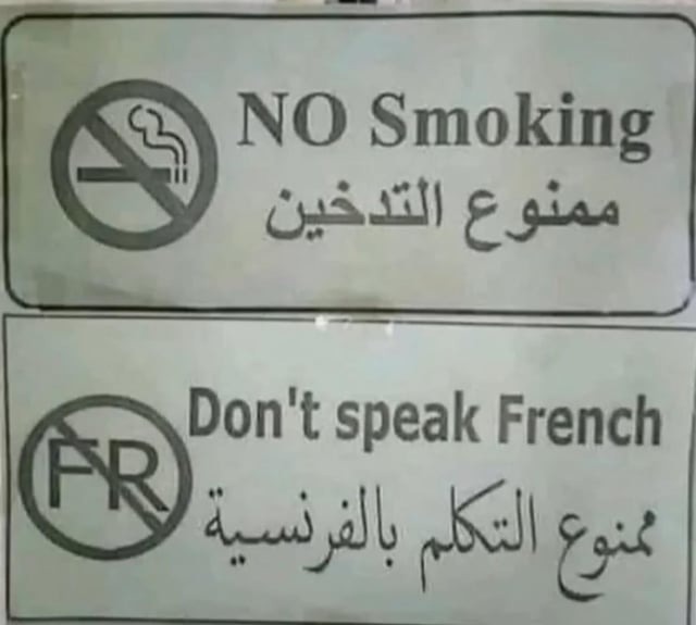 No hables francés - meme