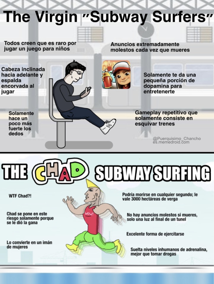 Otro Virgin VS Chad porque si :cool: - meme