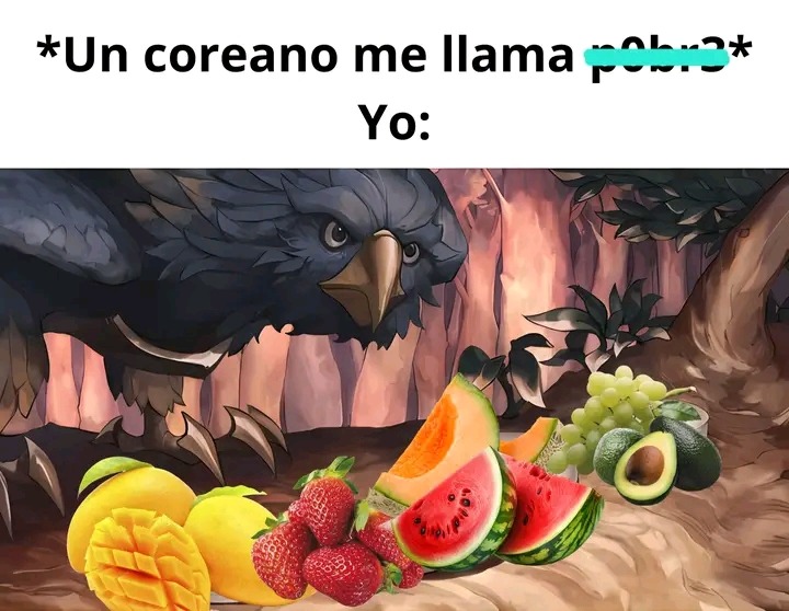 Contexto: En Corea del Sur, las frutas son muy costosas - meme