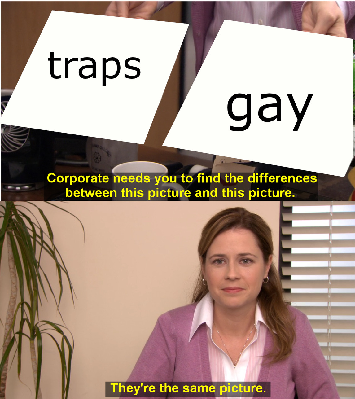 traps are gey - meme