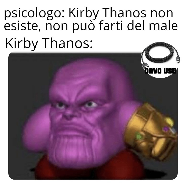 Kirby Thanoso - meme