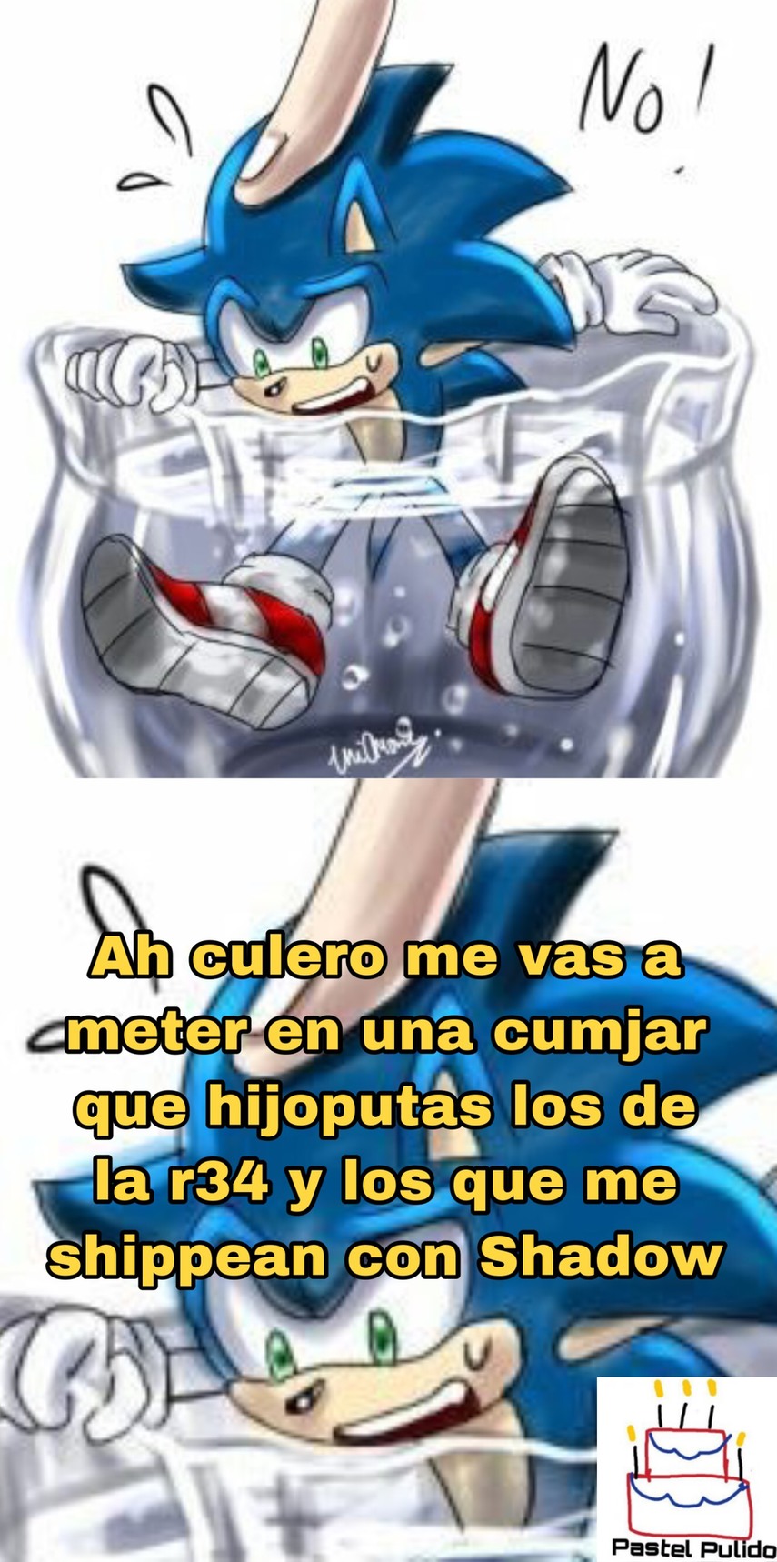 Es agua pero cuando ví la imagen no pude evitarlo - meme