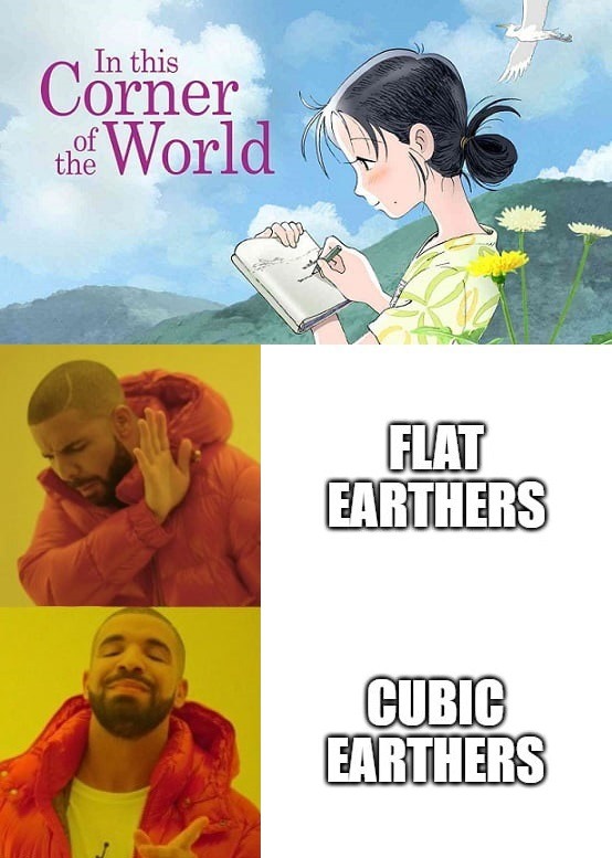 Cubic earthers - meme