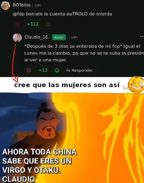 Lo siento claudio, tenía que hacerlo para darte una leccion - meme