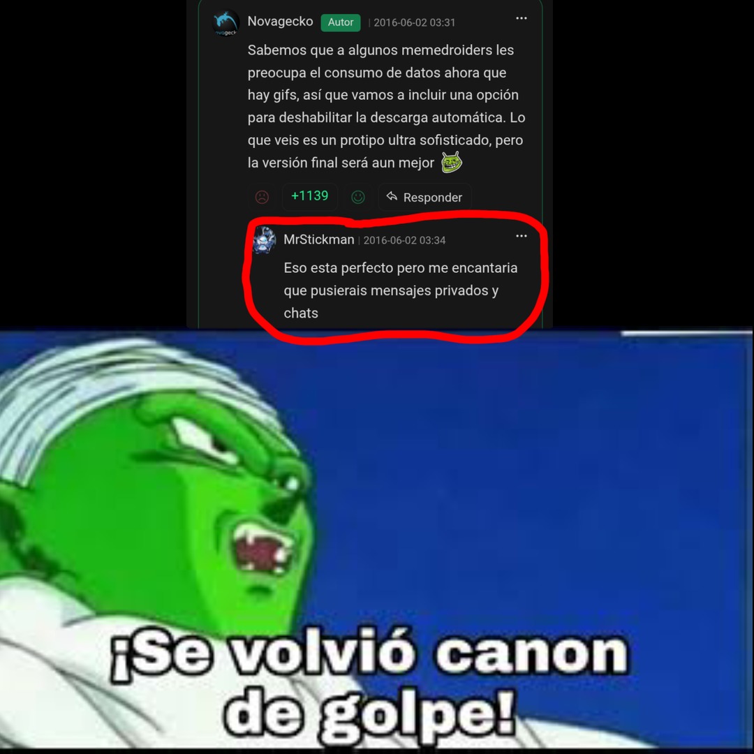 Al fin si hubo chat privado - meme