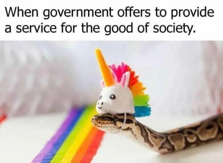 I'm from the government and I am here to help. - meme