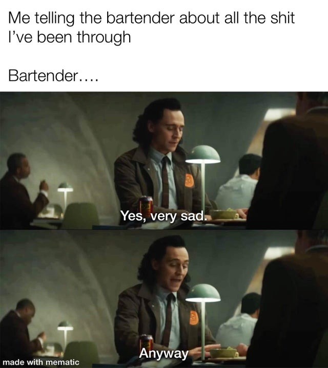 bartender just don't give a fuck - meme
