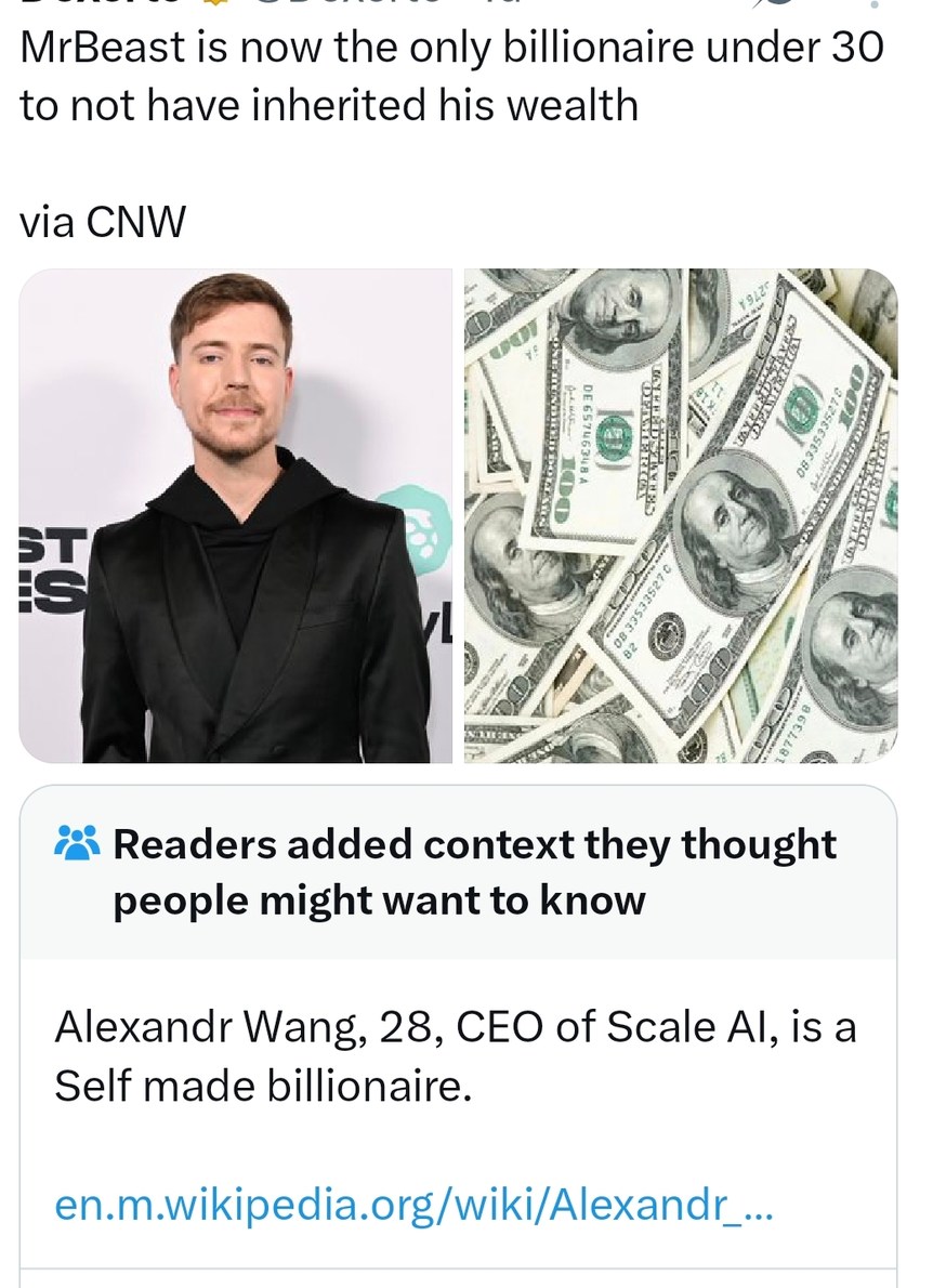 MrBeast: billionaire without the silver spoon - meme