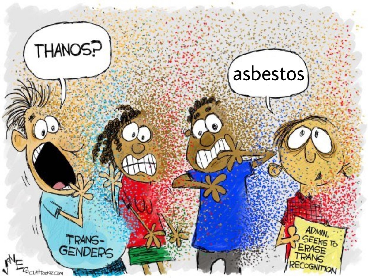 Libtards destruidos por asbestos - meme