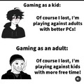 Gaming as an adult