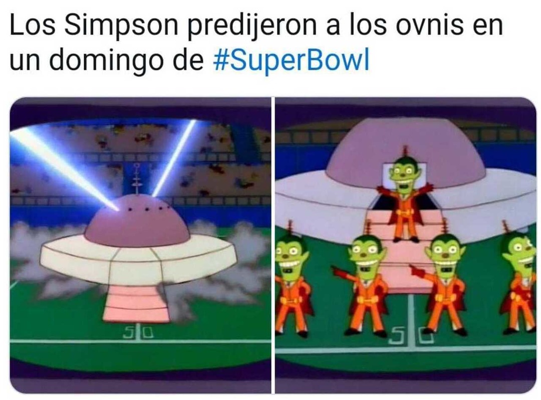 Meme de la Super bowl 2023, ya lo predijeron los simpsons