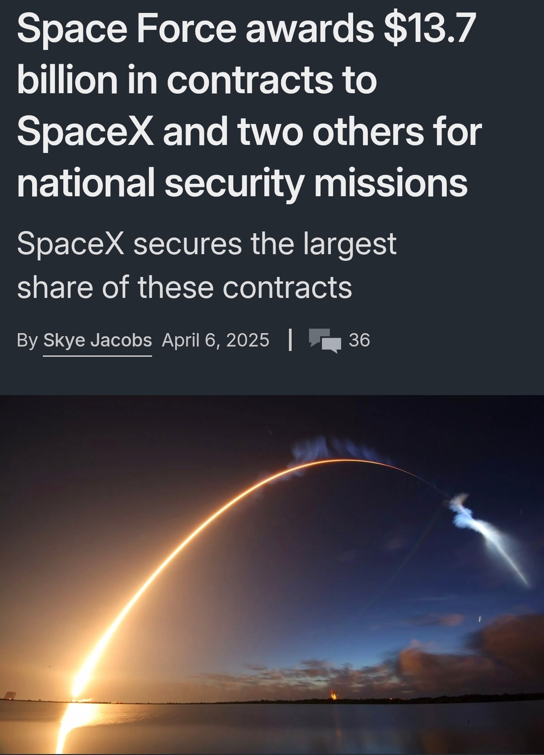 Space Force: now with $13.7B worth of Elon - meme