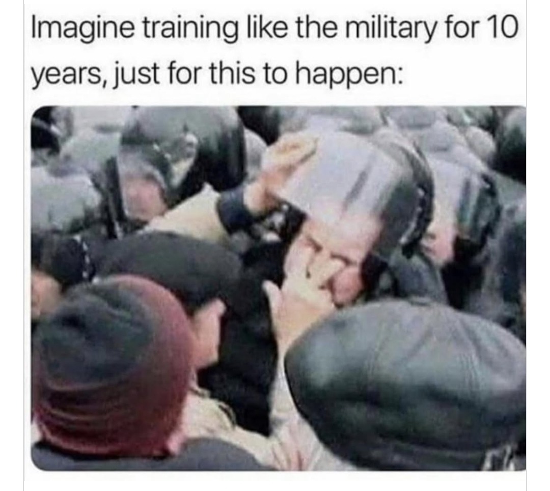 ﻿Imagine training like the military for 10 years, just for this to happen: