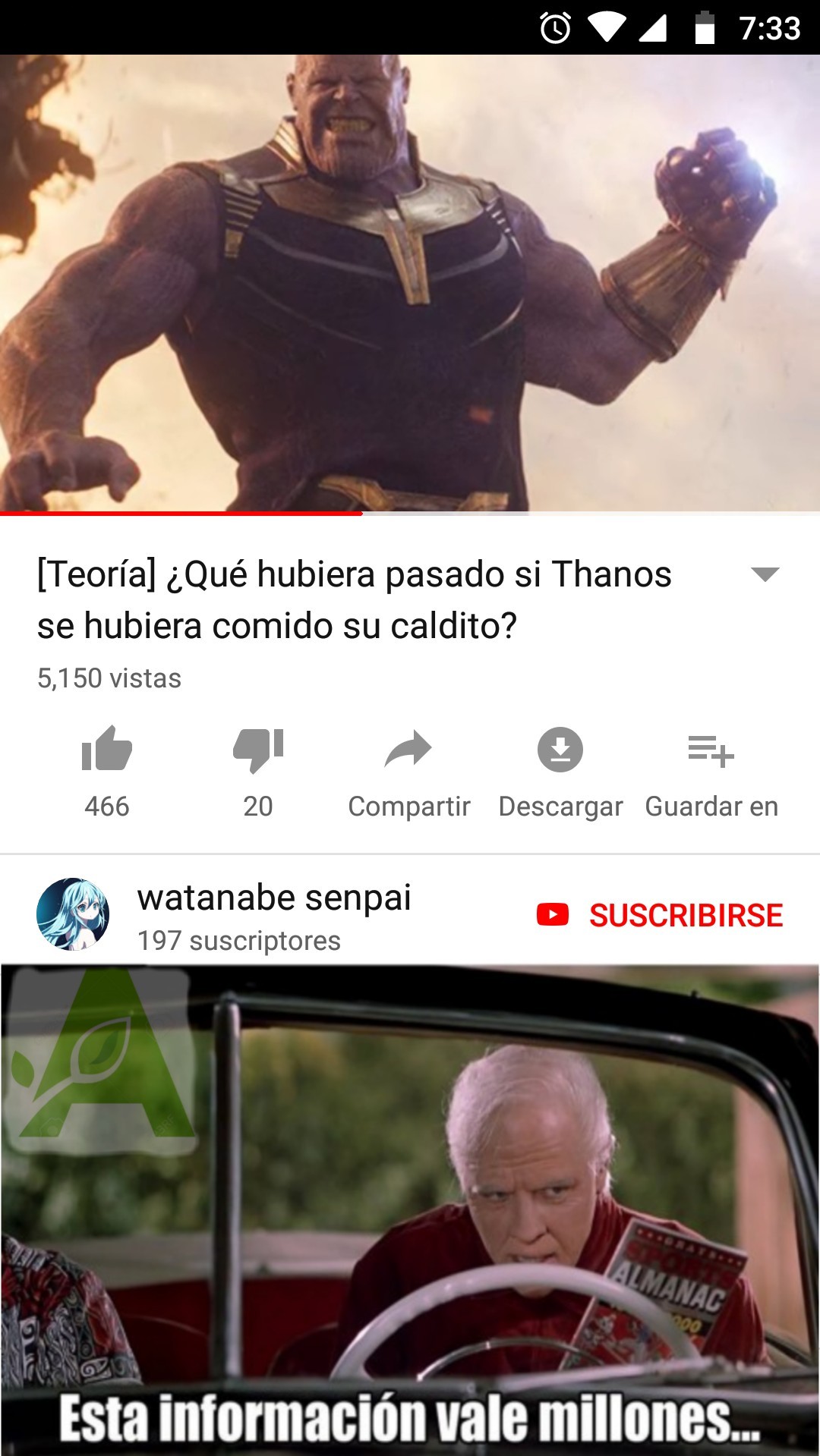 Pobre Thanos - meme